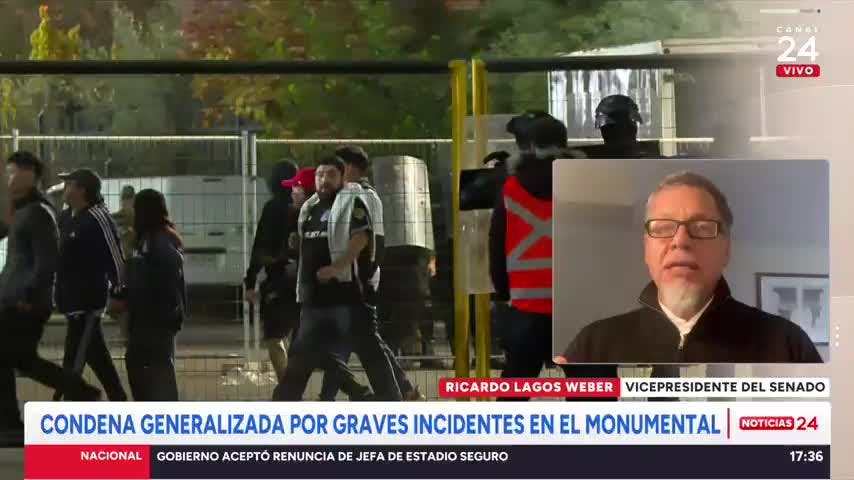 Senador Lagos Weber e incidentes en el Monumental: “La autoridad fue sobrepasada”