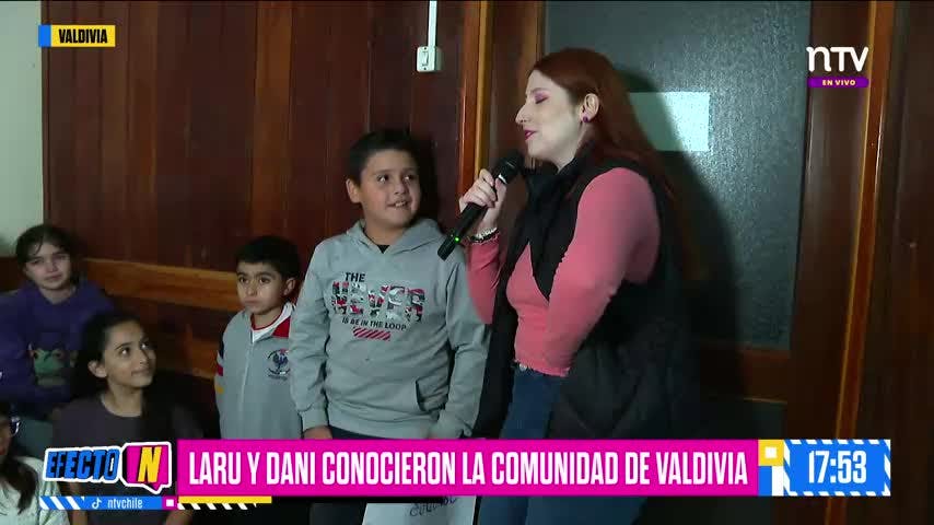 ¡Laru conectó con la comunidad de Valdivia! Dibujos, abrazos y Pin Viajero 