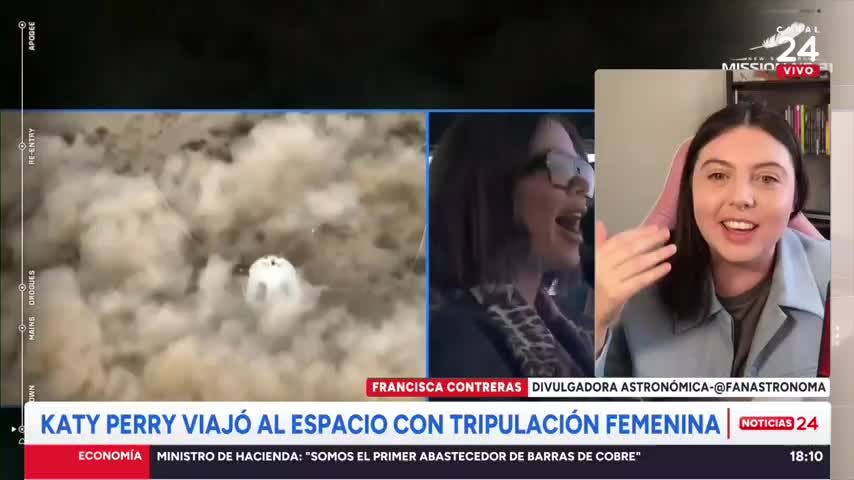 Divulgadora astronómica y viaje al espacio de Katy Perry: “Inspira a nuevas generaciones”