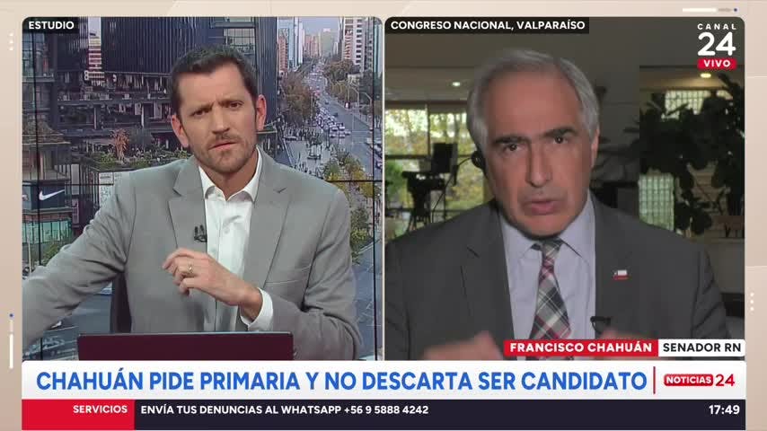 Senador Chahuán y ‘telefonazo’ de Matthei por candidatura presidencial: “Ella ha estado siempre disponible a una primaria amplia”