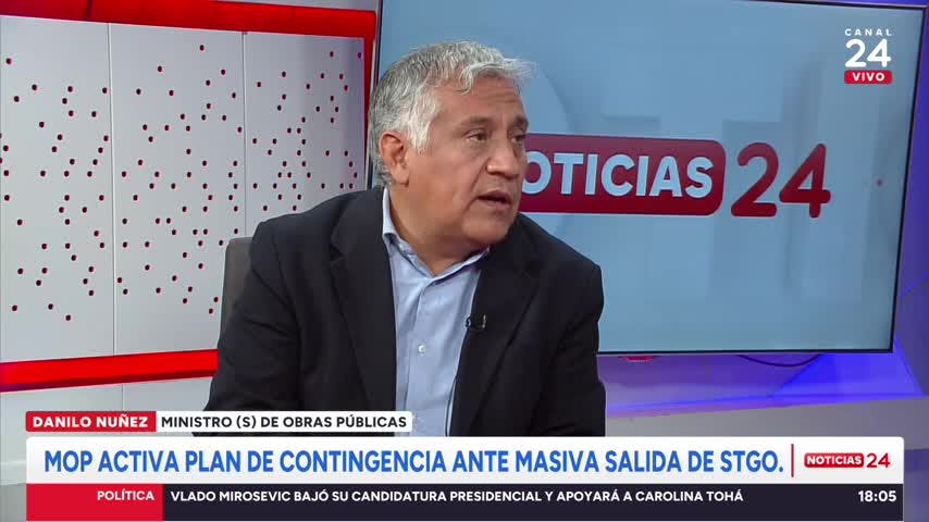 MOP y masiva salida por fin de semana largo: “El llamado es a respetar las normas de tránsito”