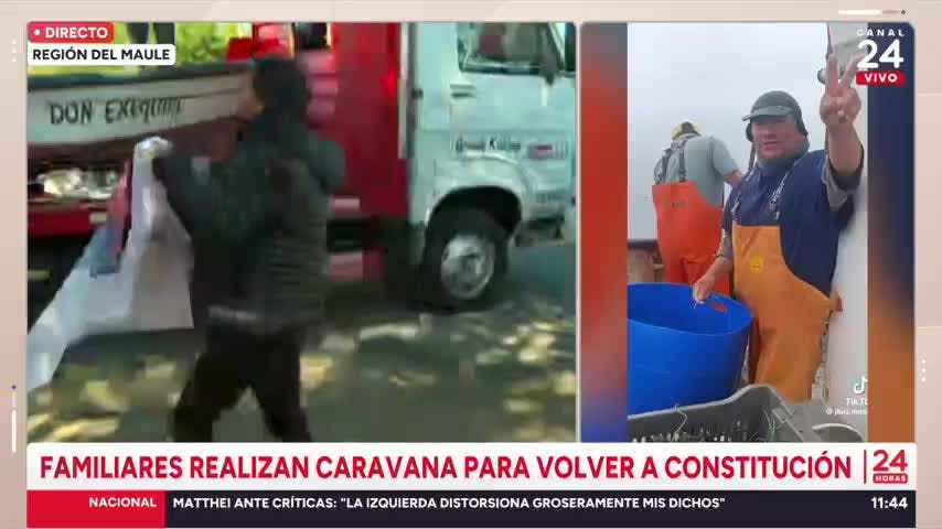 Emotiva caravana por pescadores: "No se va a descansar hasta que se haga justicia"