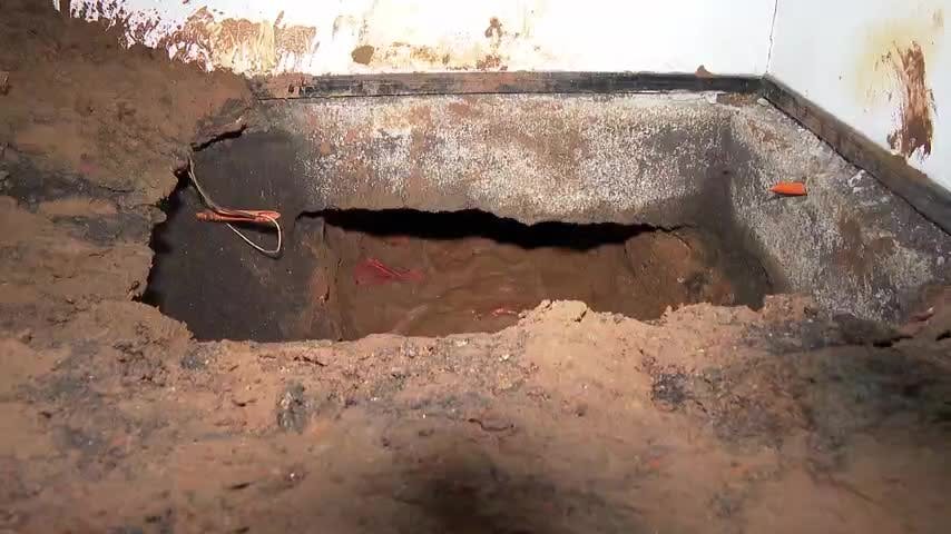 Encuentran túnel en un motel de Penco al costado de una empresa de valores