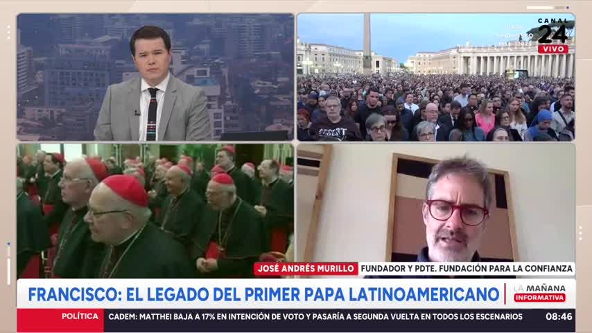 José Andrés Murillo y nuevo papa: "Mi gran temor es que vuelva el músculo del encubrimiento" 