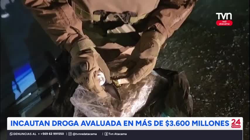 Incautan droga avaluada en más de $3.600 millones