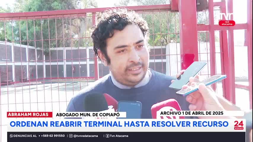Ordenan reabrir terminal de buses de Copiapó