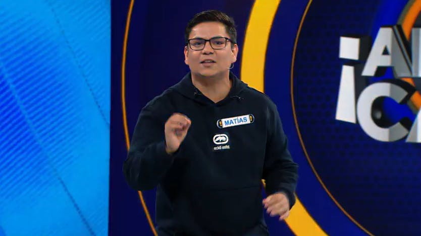 "Recibimos al animador nuevo": Matías se luce como conductor en ¡Ahora Caigo!