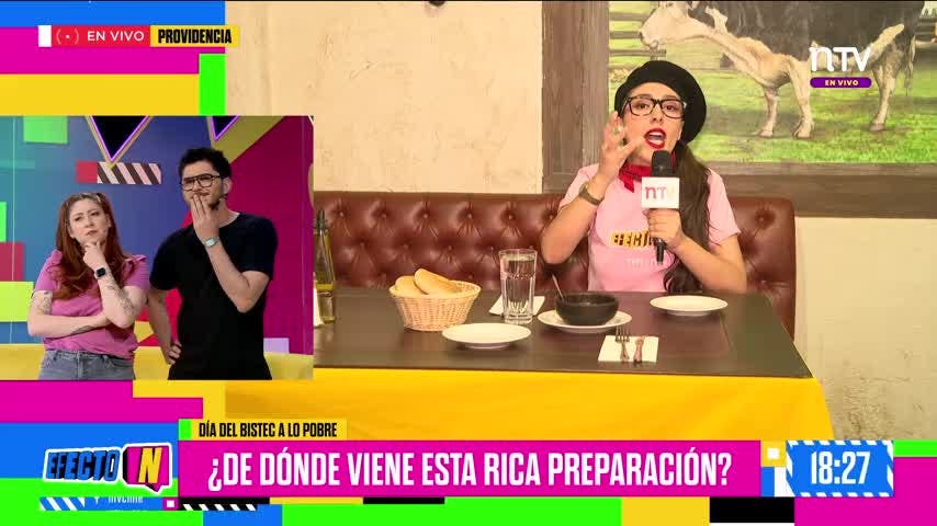 En el día del bistec a lo pobre visitamos el restaurant  "Juan y Medio"