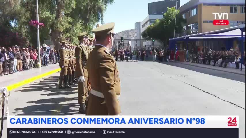 Carabineros conmemora su aniversario N°98