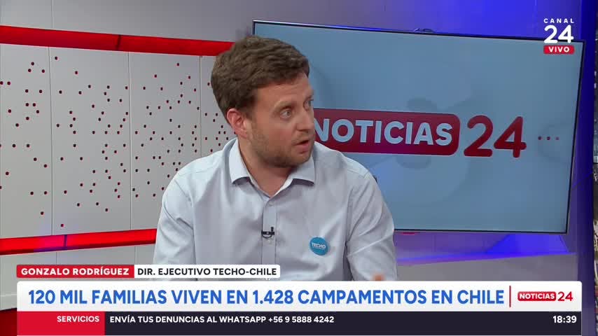 TECHO-Chile: “La gran mayoría vive en campamentos porque no tiene alternativa y como país tenemos que estar a la altura de dar solución”