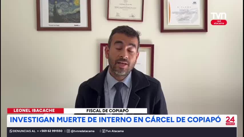 Investigan muerte de interno en cárcel de Copiapó