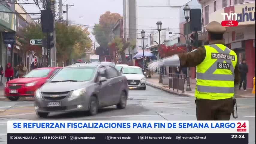 Refuerzan fiscalizaciones vehículares para el fin de semana largo