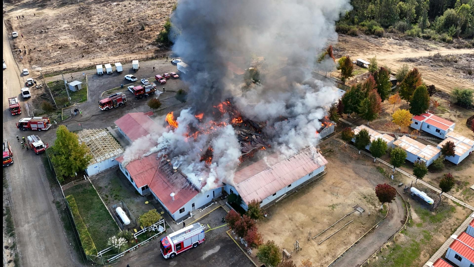 70% destruida resultó base de empresas Arauco en Rafael