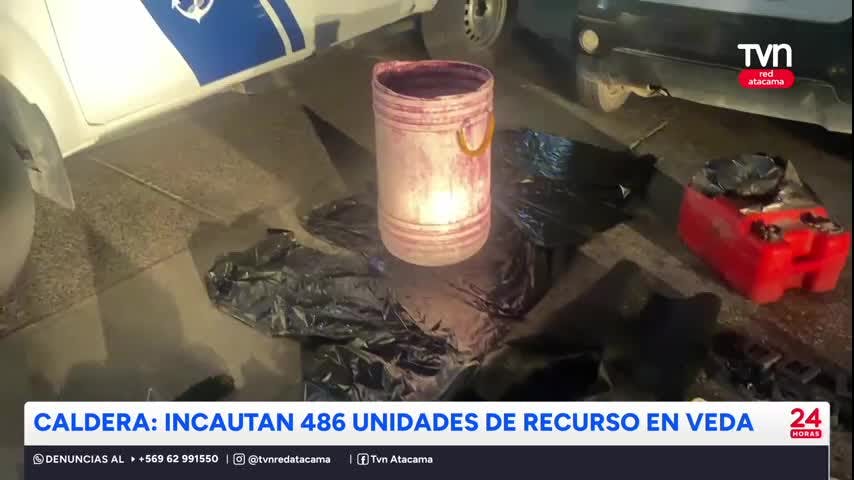 Caldera: Incautan recursos en veda