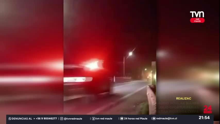 Persecución policial comenzó en Talca y terminó en Colbún