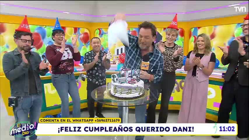 La razón por la que Daniel Fuenzalida no apagó las velas de su torta