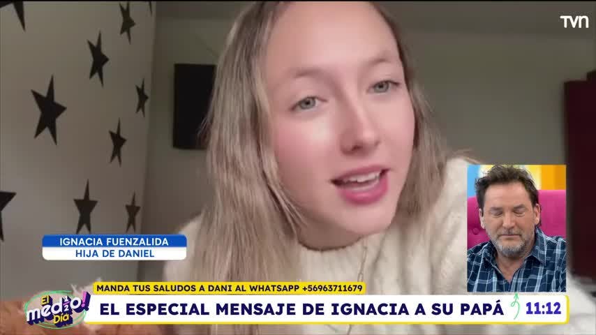 El especial mensaje de la hija de Daniel Fuenzalida: "Me encanta verte cumpliendo tus sueños"