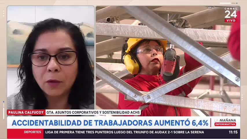 ACHS: accidentabilidad de trabajadoras aumentó 6,4%