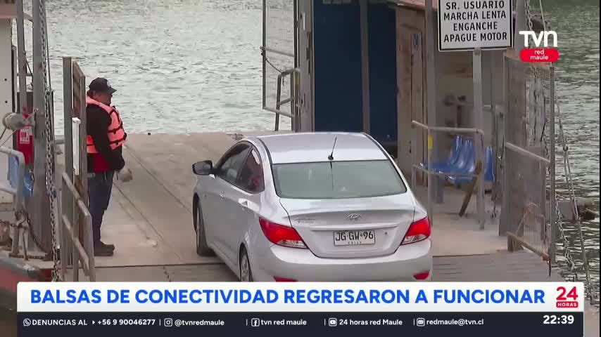 Balsas vuelven a conectar poblados de la provincia de Linares