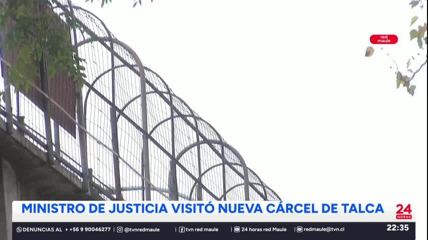 Ministro de Justicia visitó la nueva cárcel de Talca