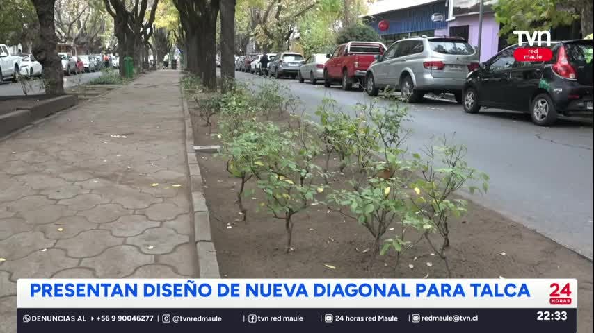 Presentan diseño para remodelar la Avenida Diagonal de Talca