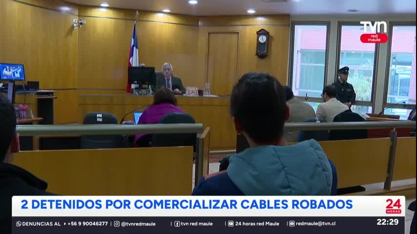 Dos personas fueron detenidas por comercializar cable robado
