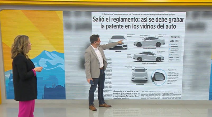 Hoy último día: Así debe grabar su patente en los vidrios y espejos del auto 