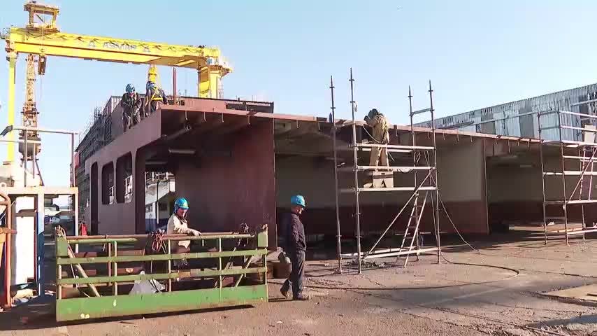 Un 40% de avance tiene el primer buque del programa Escotillón IV