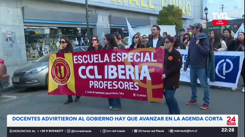 Masivo respaldo tuvo Paro de Profesores en el Maule
