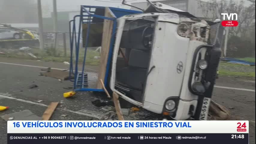 Colisión múltiple en Linares