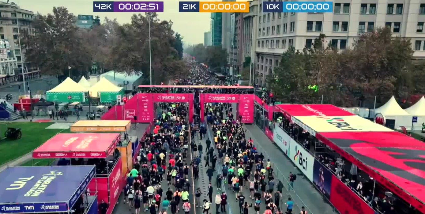 ¡Largada exitosa! Comienza la carrera de los 42K