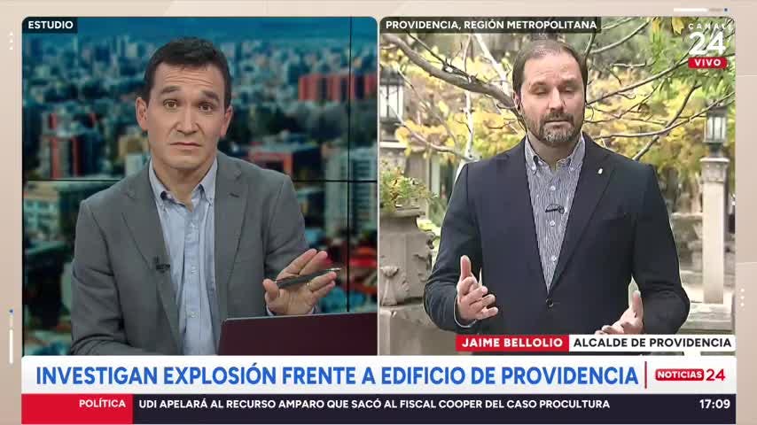 Alcalde de Providencia y sospechoso por explosión en edificio: “Se disfrazó de repartidor”