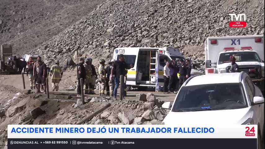 Accidente minero dejó un trabajador fallecido