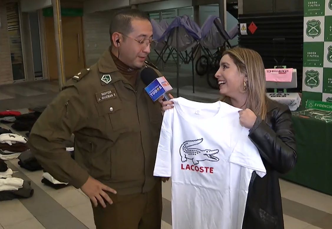 "Llega a ser artístico": Las risas que dejaron las prendas falsificadas en decomiso 