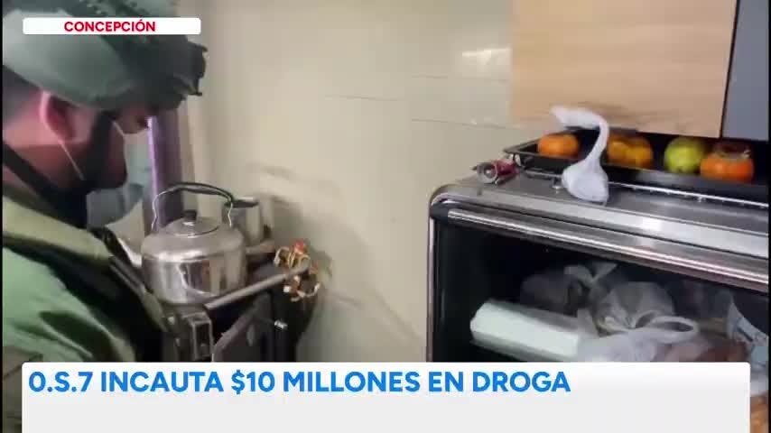 O.S.7 incauta más $10 millones en dosis de droga en Concepción