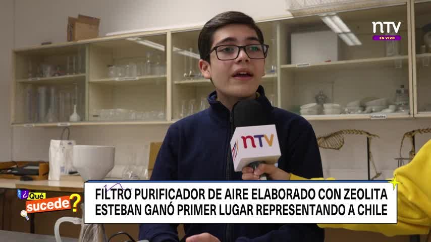 En "Qué Sucede": El filtro de reducción de CO2 creado por un estudiante