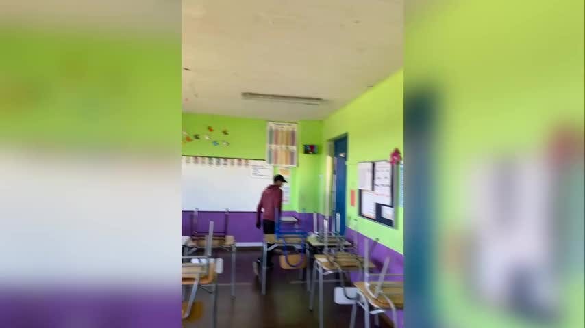 Escolares se toman colegio de Hualpén