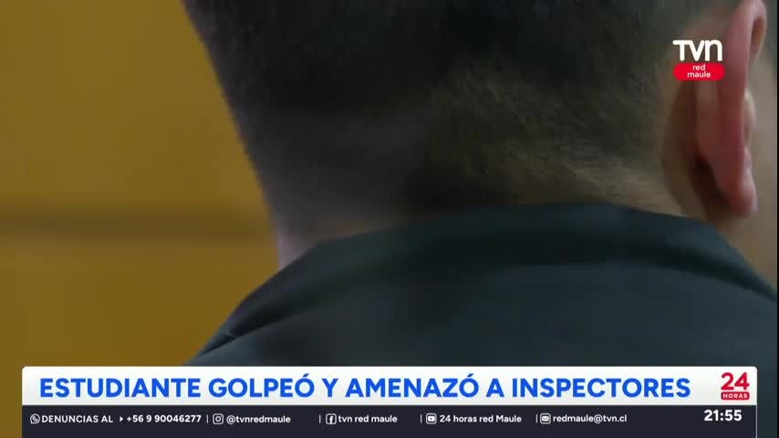 Estudiante golpeó y amenazó a inspectores