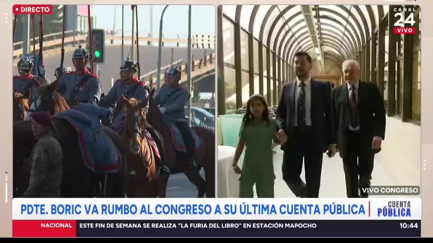 La entrada de Paula Carrasco al Congreso para la Cuenta Pública 2025