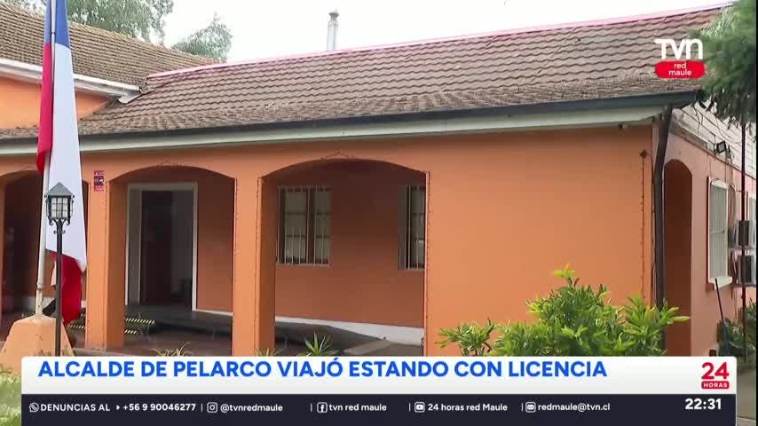 Alcalde de Pelarco viajó estando con licencia