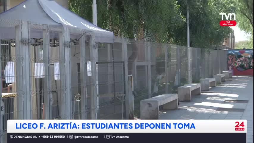 Estudiantes deponen toma del Liceo Fernando Ariztía