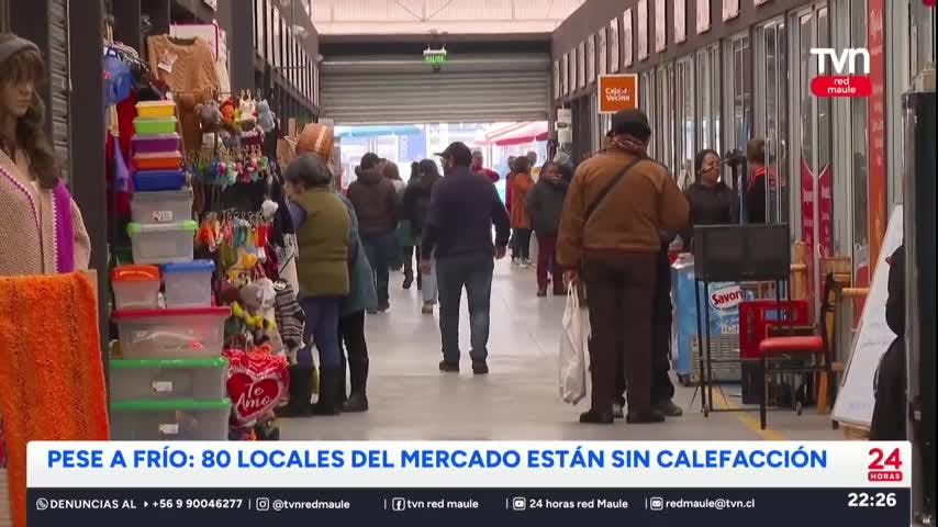 Pese al frío: 80 locales del mercado están sin calefacción