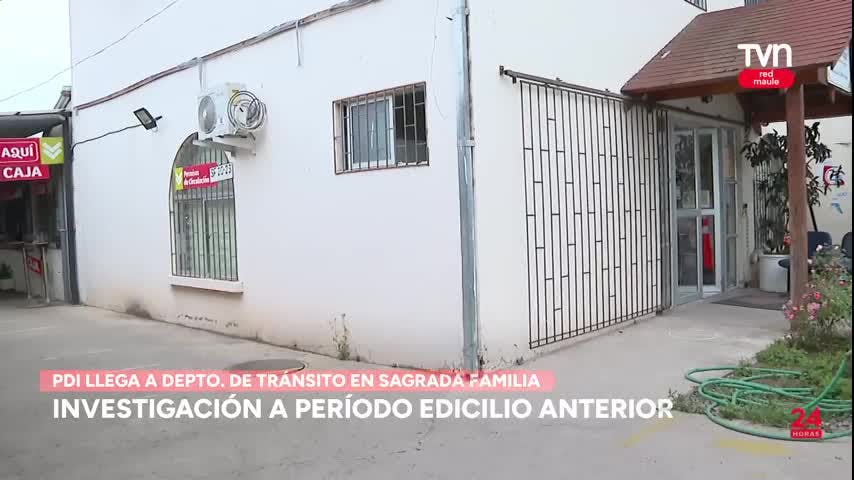 PDI llegó a incautar información a depto. de tránsito en Sagrada Familia