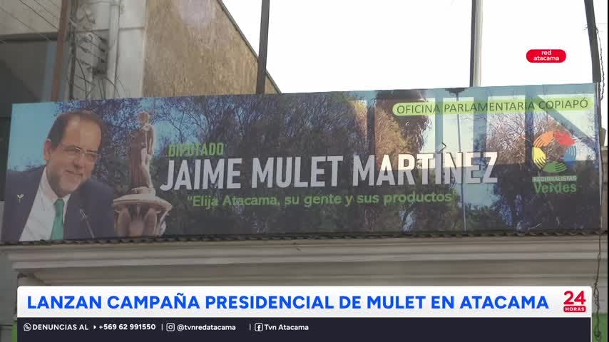 Lanzan campaña presidencial de Mulet en Atacama