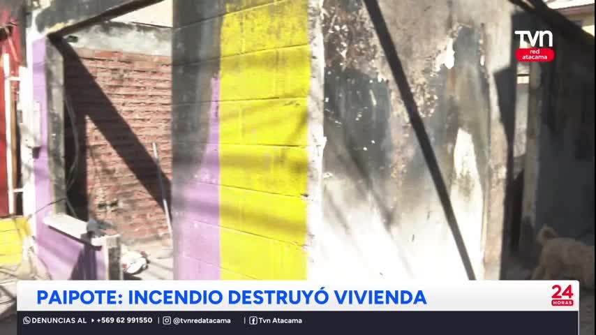 Familia se encuentra albergada en sede vecinal tras incendio