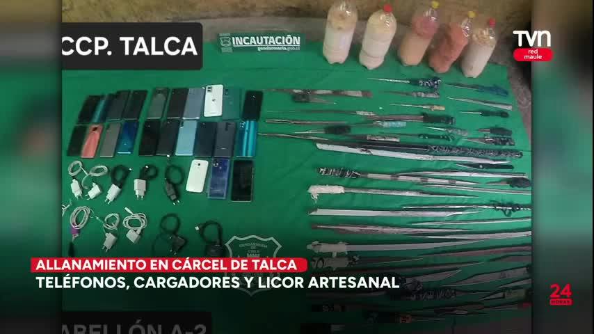 Allanamiento en cárcel de Talca