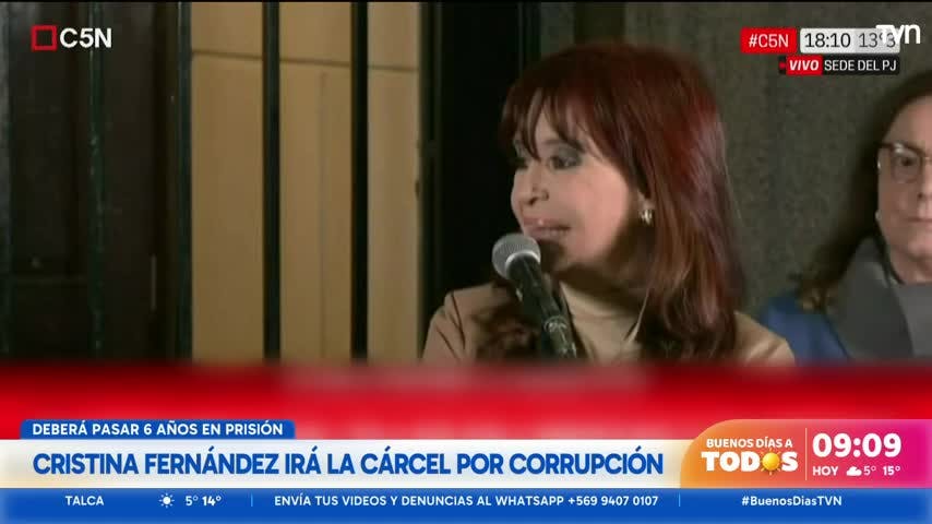 Cristina Fernández es condenada por corrupción ¿irá a la cárcel?
