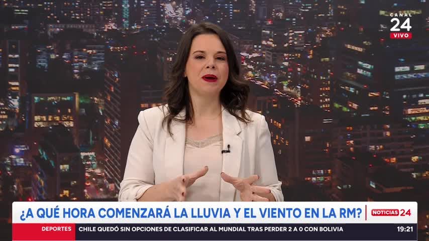 Sistema frontal: ¿a qué comenzará la lluvia y el viento en la RM?