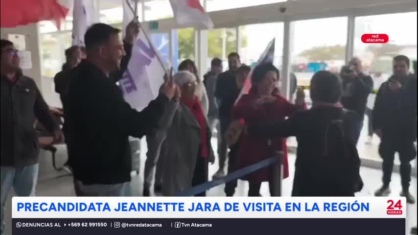 Precandidata presidencial Jeannette Jara de visita en la región