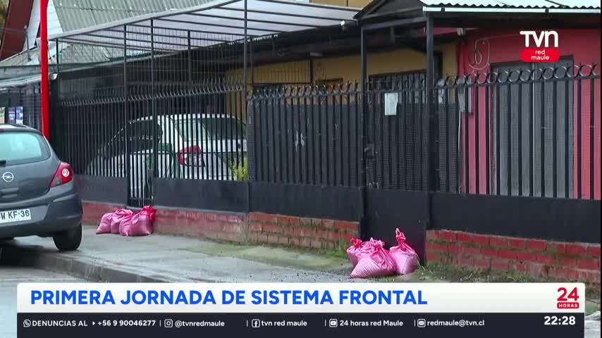 Primera jornada de sistema frontal en el Maule